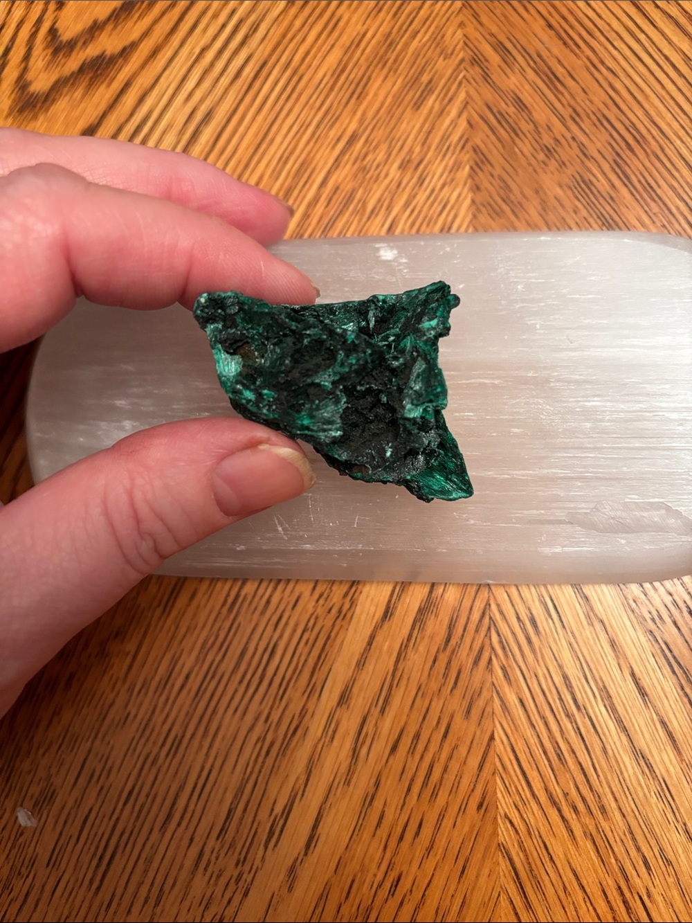 Emerald Malachite Mineral Display Piece, beautiful addition to your home.